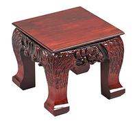 loeusjfnr Piedistallo per piante Bonsai Base Solid Legno Root Scultura Strange Pietra Buddha Statua Artigianato Ornamenti in pietra Vaso Bottom Support Supporti a piedistallo per display