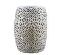loeusjfnr Sgabello da giardino Intaglio cinese attraverso lo sgabello for tamburo in ceramica, seduta, testiera del molo, bagno, soggiorno, sgabello, tavolino rotondo sul molo Pouf(A)