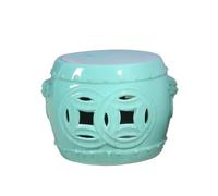 loeusjfnr Sgabello da giardino Sgabello basso in ceramica con smalto di colore puro, sgabello for tamburo in ceramica, divano da salotto cinese, tavolino, ornamenti for il pavimento Pouf