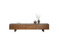 loeusjfnr TV-standaard met Opbergruimte Mobiletto portaoggetti audiovisivo in legno massello da pavimento in stile Wabi-sabi for soggiorno(200cm)