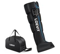 LOEVIT Massaggiatore wireless per il recupero della compressione delle gambe, massaggio ad aria portatile senza fili, ricaricabile, stivali per la circolazione e sollievo dal dolore (solo singolo)