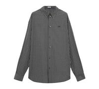 Loewe - Camicia Tecnica in Cotone con Fantasia a Quadri All-Over - - Shirts - Uomo - Nero - M