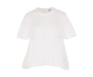Loewe - Maglia a Maniche Corte con Scollo Rotondo - -Knitwear -Donna -Bianco -S
