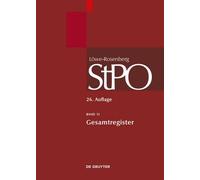 Löwe/Rosenberg. Die Strafprozeßordnung und das Gerichtsverfas (Copertina rigida)