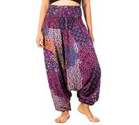 Lofbaz Donna Pavone Harem 2 in 1 Tuta Pantaloni Viola M