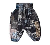 Lofbaz per Pantalone Boho patchbambini - Nero - 12-13Y