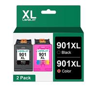 LOFBLAT 901 XL compatibile con cartucce d'inchiostro HP 901 Officejet 4500 J4580 J4680 J4524 J4535 J4540 J4550 J4585 J4624 J4660 (confezione da 2, 1 nero, 1 colore)