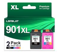 LOFBLAT 901XL Compatibile per Cartucce HP 901 per Officejet 4500 2-Pack