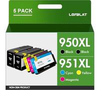 LOFBLAT 950XL 951XL Cartucce Compatibili per HP 950 951 XL Multipack Cartuccia per HP Officejet Pro 8600 8610 251dw 276dw 8100 8615 8620 8640 (Nero Ciano Giallo Magenta, 5-Pack)