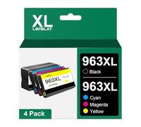 LOFBLAT 963XL 963 XL Cartucce d'inchiostro di ricambio per HP 963XL per HP OfficeJet Pro 9010 9012 9014 9015 9020 9016 9018 9022 9025 9019 (1 Nero 1 Ciano 1 Giallo 1 Magenta, 4Pack)