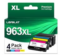 LOFBLAT 963XL Cartucce Compatibili per Cartucce HP 963 XL 963XL Multipack Cartucce per HP OfficeJet Pro 9010 9012 9013 9014 9015 9016 9018 9019 9020 9022 9023 9025 Stampante d'Inchiostro (4-Pack)