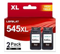 LOFBLAT PG-545XL Nero Sostituzione per Canon 545 XL PG-545XL Cartucce d'inchiostro per Pixma MX495 MG2550 TS3150 TR4550 MG2550S MX490 iP2850 iP2840 MG2450 MG2555 (Nero, 2-Pack)