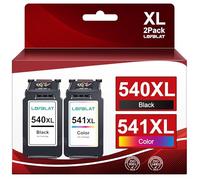 LOFBLAT PG-540XL CL-541XL Cartucce Sostituzione per Canon 540 541 XL per Pixma MG3650 TS5150 MG3550 MG4250 MG3150 MG3250 MG4150 MG4250 MX395 MX375 TS5151 Cartucce (Nero Tri-Colore, 2-Pack)