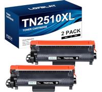 LOFBLAT TN2510XL TN2510 XL Toner compatibile per Brother TN-2510 XL TN-2510XL per MFC-L2800DW MFC-L2835DW MFC-L2827DW MFC-L2860DW DCP-L2620DW DCP-L2665DW DCP-L2660DW HL-L2400DW HLL2445DW (Nero,2-Pack)