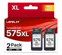 LOFBLAT PG-575 PG-575XL Nero Cartucce per Canon 575 XL PG 575 PG575XL per cartucce canon 575 nero per Canon PIXMA TS3550i TR4750i TS3551i TS3750i S3751i TS3752i TR4751i TR4755i (575XL Nero, 2-Pack)
