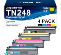 LOFBLAT TN248 TN248XL Compatibili Toner per Brother TN-248 XL TN-248CMYK per DCP-L3560CDW MFC-L3760CDW MFC-L8390CDW MFC-L3740CDW HL-L3240cdw MFC-L3760cdw DCP-L3520cdwe HL-L8240cdw (4 Nero)