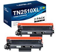 LOFBLAT TN2510XL TN2510 XL Toner compatibile per Brother TN-2510 XL TN-2510XL per MFC-L2800DW MFC-L2835DW MFC-L2827DW MFC-L2860DW DCP-L2620DW DCP-L2665DW DCP-L2660DW HL-L2400DW HLL2445DW (Nero,2-Pack)