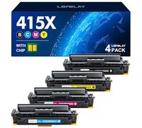 LOFBLAT Toner di ricambio per HP 415X 415A per HP Color Laserjet pro MFP M479fdw M479dw M479fdn M454dw M479fnw M454dn W2030X W2032A W2033A W2031A M479 M45 4 (con chip. )