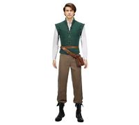 Lofeery Prince Flynn Rider Eugene Cosplay Outfits Adulti Gilet Camicia Pantaloni Set Completo Costume per Uomo Halloween