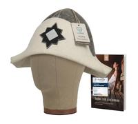 LoFelt® cappello da sauna - in feltro per lui e per lei inclusa guida - ideale per una straordinaria esperienza di wellness - motivo Napoleone - berretto da sauna cappuccio da sauna