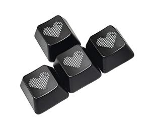 L'offerta personalizzabile dei keycaps del cuore dell'OEM migliora l'appello visivo per il gioco notturno e la decorazione del desktop 4PCS