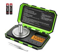 LOFICOPER Bilancia di Precisione 50 g/0,001 g, Bilancia Digitale Portatile, Mini Bilancia da Cucina con Display LCD, 6 Unità di Conversione, Funzione Tara, Peso di Calibrazione 50 g - Verde