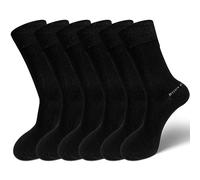 LOFIR Calzini in Bamboo per Uomo Donna: Calze Corti in Fibra di Nature Bambù Calzini Ultra Morbidi e Traspiranti Calzini Elevata Elasticità Anti Sudore Sportivi Business Nero 6 Paia Taglia 36-42
