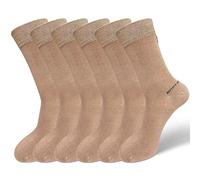 LOFIR Calzini in Bamboo per Uomo Donna: Calze Corti in Fibra di Nature Bambù Calzini Ultra Morbidi e Traspiranti Calzini Elevata Elasticità Anti Sudore Sportivi Nero Beige Marrone 6 Paia Taglia 36-42