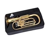 LOFIRY Eufonio Professionale Corno Tenore in Si Bemolle A Tre Chiavi Verticali con Strumento in Ottone Eufonio con Custodia E Bocchino