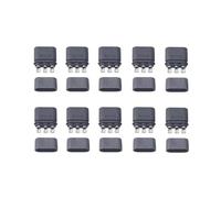 LOFLRCFE 10 pezzi DC500V MR30 nichelato maschio femmina connettore nero a 3 pin con guaina di copertura for accessori for droni RC UAV FPV(10pcs male)