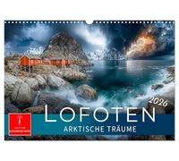 Lofoten - Arktische Träume (Wandkalender 2026 DIN A3 quer), CALVENDO Monatskalender: Ein Sehnsuchtsort im hohen Norden Norwegens.