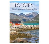 Lofoten - Atemberaubende Landschaften (Wandkalender 2026 DIN A2 hoch), CALVENDO Monatskalender: Erleben Sie die magische Schönheit der Lofoten - wo majestätische Berge auf türkisblaues Meer treffen