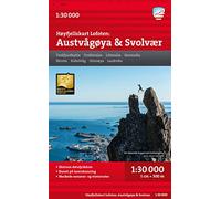 Lofoten: Austvågøya - Svolvær - Høyfjellskart (High alpine map)