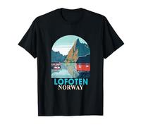 Lofoten Norvegia - Poster di viaggio Lofoten Maglietta