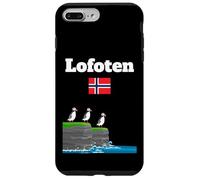 Lofoten souvenir Puffin Colony Sea Cliffs bandiera Norvegia Custodia per iPhone 7 Plus/8 Plus