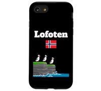 Lofoten souvenir Puffin Colony Sea Cliffs bandiera Norvegia Custodia per iPhone SE (2020) / 7 / 8