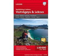 Lofoten: Vestvågøya - Leknes - Høyfjellskart (High alpine map)