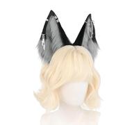 LOFOTU Cerchietto per capelli con orecchie di animale, accessorio per lo styling dei capelli, in morbido peluche, accessorio per cosplay per fan di anime e festival musicali, fasce per orecchie fatte