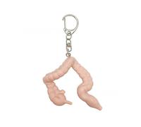 LOFOTU Squisito portachiavi a cinque organi realizzato con materiali misti per coloro che superano il crepacuore o le lotte emotive, supporto realistico per dettagli, L'intestino crasso, Taglia unica