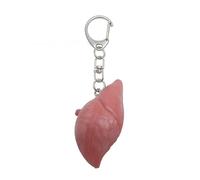 LOFOTU Squisito portachiavi a cinque organi realizzato con materiali misti per coloro che superano il crepacuore o le lotte emotive, supporto realistico per dettagli, Fegato, Taglia unica