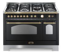 LOFRA 62010015 DOLCEVITA RNMD126MFT+E/2AEO CUCINA 120CM NERA/OTTONE 7 FUOCHI