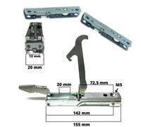 Lofra coppia cerniere+ controcerniere molle porta forno da 60 cm. originale