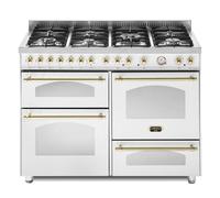 LOFRA CUCINA 120CM RBP126SMFET+MFT/2AEO BIANCO PERLA/OTTONE CE.A 7 FUOCHI