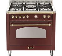 Lofra RRG96MFT/CI 60060039 Cucina da accosto cm. 90 x 60 - rosso burgundy 5 fuochi + 1 forno elettrico - Classe energetica: A