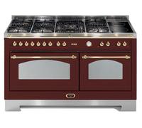 LOFRA DOLCEVITA RRD156MFT+MFT/AEOV CUCINA 150X60CM ROSSO BURGUNDY 7 BRUCIATORI
