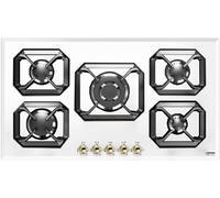 LOFRA HRBP9AO PIANO COTTURA 90CM BIANCO PERLA 5 FUOCHI 1 TRIPLA CORONA