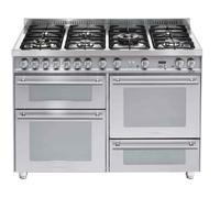 LOFRA P126SMFET+DMFT/2AEO CUCINA INOX 120X60 FORNO MULTIFUNZIONE 5 BRUCIATORI
