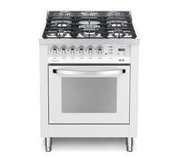 Lofra - Cucina Elettrica PBP76MFT /C 5 Fuochi a Gas con Forno Elettrico Multifunzione Classe A Dimensioni 70 cm Colore Bianco - SPEDIZIONE GRATUITA