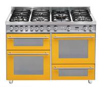 LOFRA PG126SMFET+DMFT/2AEO CUCINA GIALLA 120X60 FORNO ELETTRICO 5 BRUCIATORI