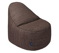 Loft 25, poltrona a sacco, per adulti, rilassante, per soggiorno, per interni, in velluto super morbido, durevole e confortevole, poltrona leggera dal design ergonomico (marrone, tappezzeria)